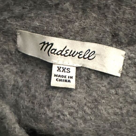 New! Madewell Gray Argyle Sweater Sz XXS - Picture 6 of 7